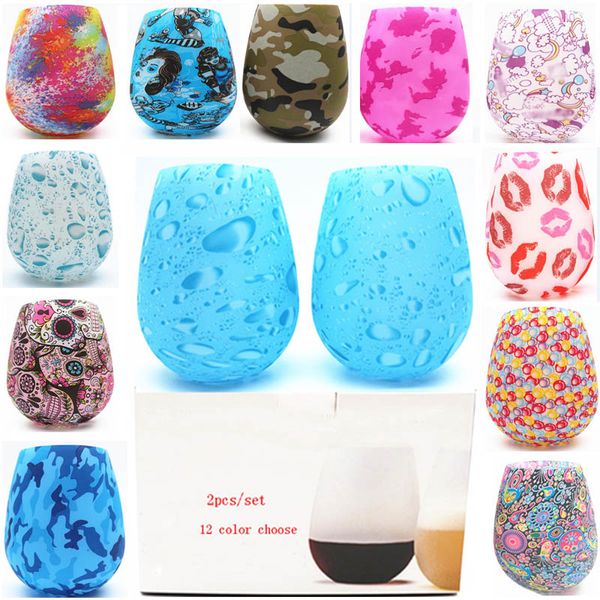 

силиконовые winge очки вино массажер партии кубок пива виски drinkware бутылки воды для bohemia nitional череп lip bubble 2pcs / set xd21543