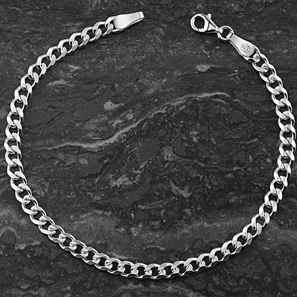 

925 sterling silver 4.5mm rope chain bracelet, Golden;silver