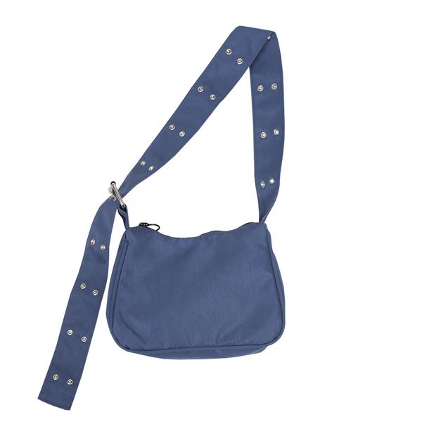 

spring 2020 new fashion shoulder bag solid color nylon shoulder strap adjustable crossbody bag women's handbag