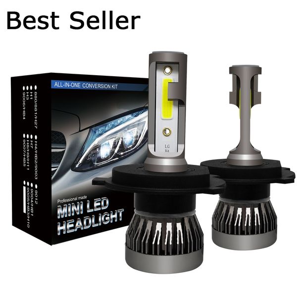 

2pcs 12000lm headlight car led head lamp h4 hb2 9003 hi/low beam 9005 hb3 h10 9006 hb4 h8 h9 h11 mini auto bulb 2019 new version
