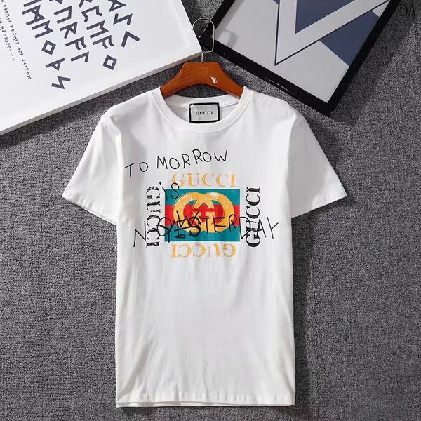 

designer t shirts for men women summer breathable loose shorts sleeves letters striped printed luxury t shirtda, White;black