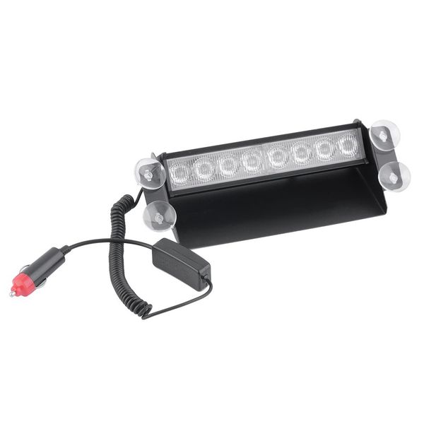 

12v 8 red led emergency windshield warning sucker strobe bright lights