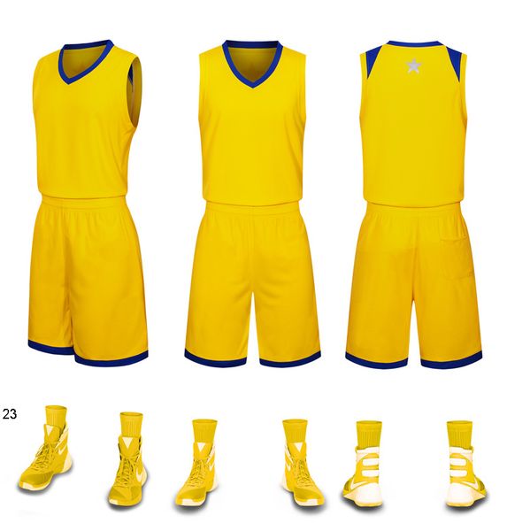 

2019 new blank basketball jerseys printed logo mens size s-xxl price fast shipping good quality yellow y0012, Black;red