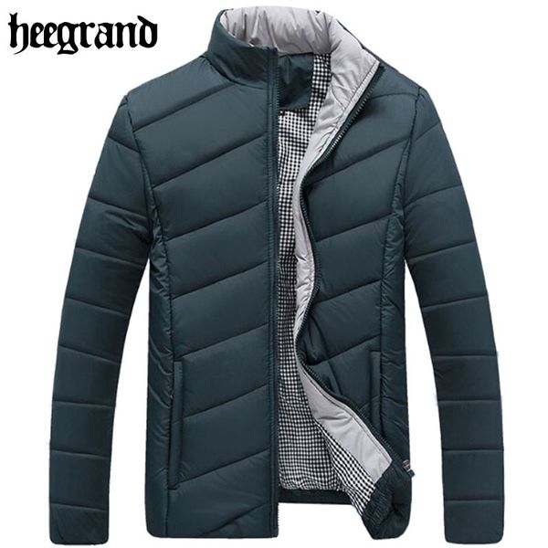 

hee grand 2018 men striped padded leisure winter jackets fashion patchwork color warm parka overcoats hombre chaqueta mwm902, Tan;black