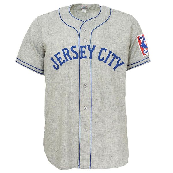 

jersey city giants 1939 road jersey double stiched name & number & logos for men women youth customizable, Blue;black