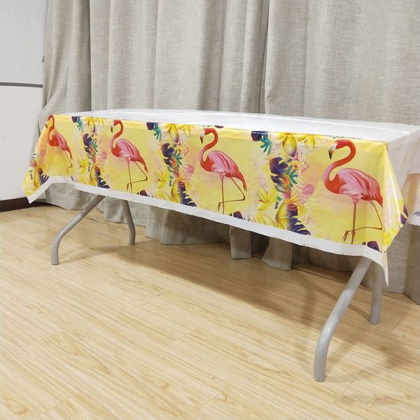 

1p/set flamingo tablecloth birthday party decorations favors tablecovers baby shower wedding tableware flamingo party supplies