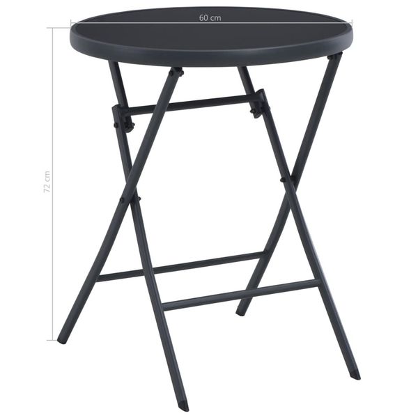 

outdoor bistro set 3 pcs. poly rattan black garden sets