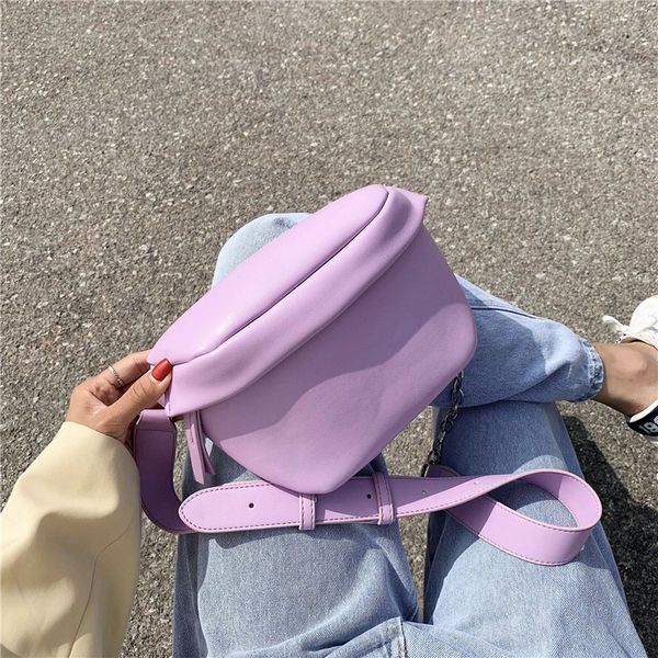

candy color chest bags for women summer shoulder bag waist bag casual travel chest purse lady fanny pack