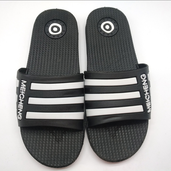 

2020 new letters men's sandals home non-slip slippers massage slippers flip flops beach shoes shoes men slide flat, Black