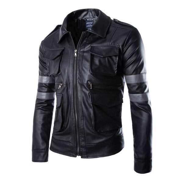 

herobiker motorcycle jackets men motorsiklet retro pu leather riding jacket warm classical faux leather casual moto jacket