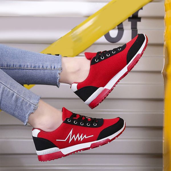 

shoes women lace up sneakers woman mesh breathable ladies platform comfortable hiking shoes female fashion flat casual sneakers, Black