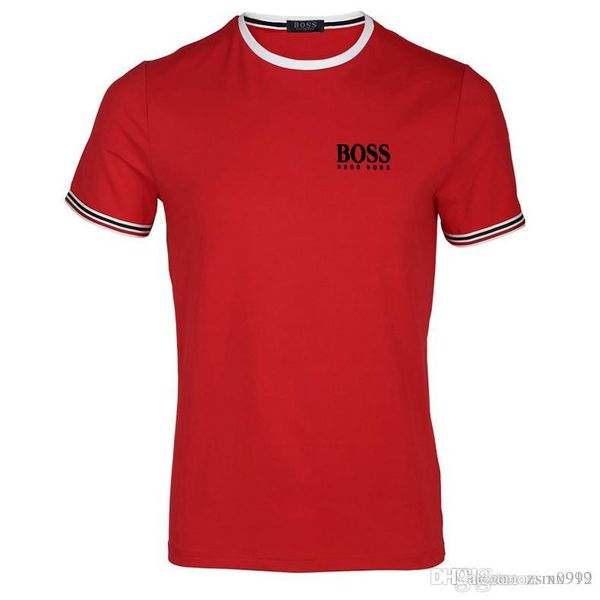 

розовая футболка с круглым вырезом summer new men tee hip hop вскользь футболка 7 цветов, White;black