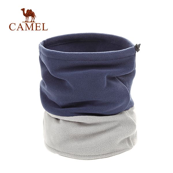 

camel multifunctional outdoor fleece scarf casual comfort adjustable headwear face mask cycling hiking neckerchief, Black