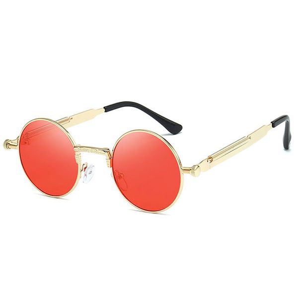 

steampunk men women vintage sunglasses fashion brand retro sun glasses metal frame eyewear oculos de sol gafas uv400 shades, White;black