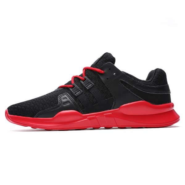 

winter men casual shoes 2019 fashion man sneakers lace-up flats men sport shoes walking trainer tennis plus size 39-47, Black