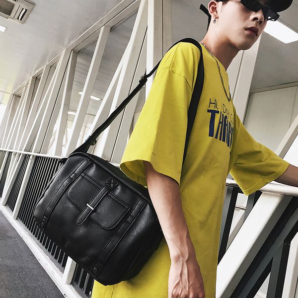 

new leisure korean version of single shoulder bag trend oblique satchel bag