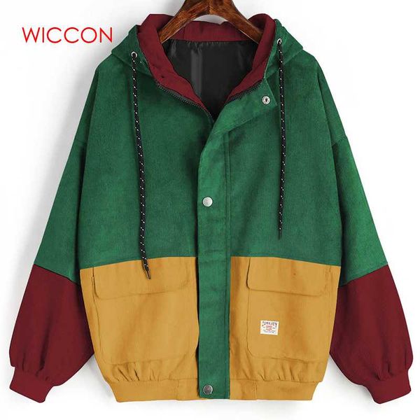 

plus size 3xl autumn jacket women harajuku zipper pockets clothes bomber jacket winter coat womens jackets streetwear outwear, Black;brown
