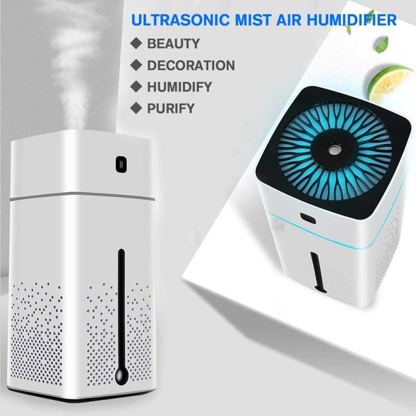 

usb portable air humidifier aroma oil diffuser atomizer ultrasonic humidificador aromatherapy capacity car home christmas 1000ml
