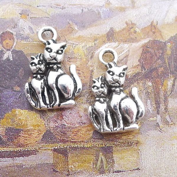 

a1134 ancient silver 100 individual / package alloy dog ancient silver diy ornaments parts 2.7 g, Bronze;silver