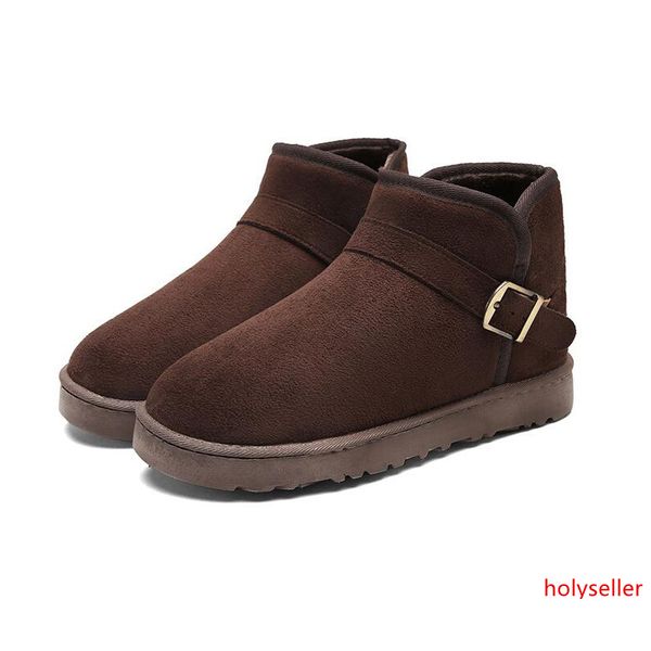 

fashion winter mens womens snow boots ankle boot black brown grey dark blue mens womens winter boots keep warm