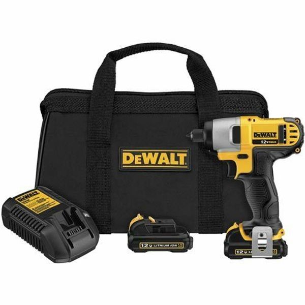 

DeWALT DCF815S2 12V Max 1/4-Inch Cordless Impact Driver Tool Kit