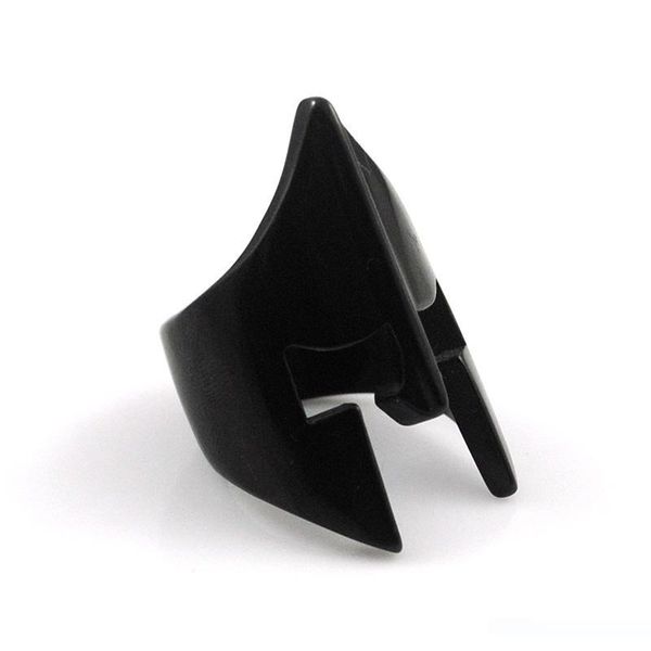 

chimdou black&silver color stainless steel ring 2017 party spartan helmet ring men jewelry new arrival punk anillos mujer
