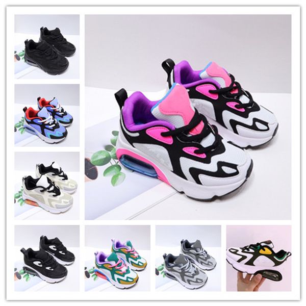 

2020 kids 200 running shoes girls boys white hyper pink childrens sneaker mystic green black big kids reac trainer size 28-35
