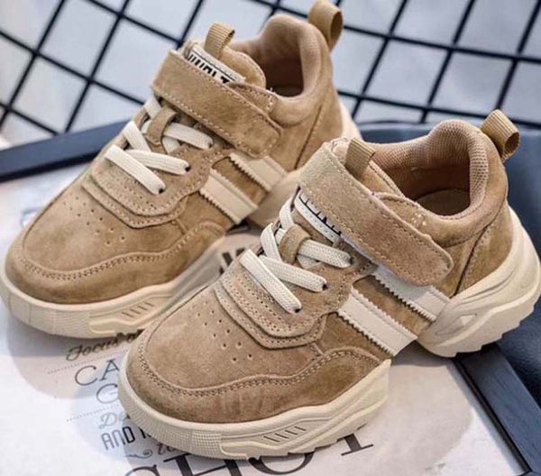 

лучшие качества классический sneaker chaussures enfants мода смарт тройные ботинки малышей платформы кожаных ботинок воздушных chaussures sh, Black;red