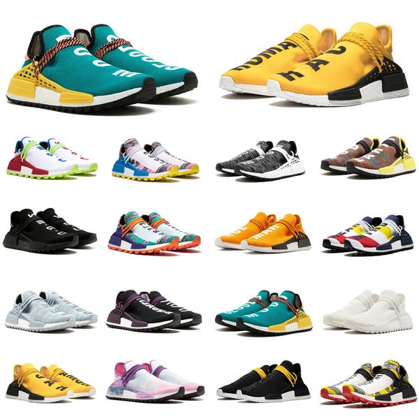 

human race shoes pharrell williams hu trail oreo nobel ink black nerd designer sneakers men women sport shoes size 36-45