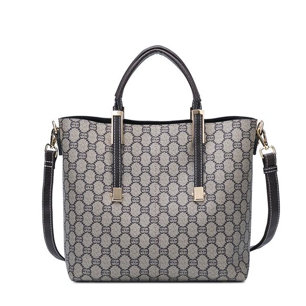 

2020 новая кожаная сумка для отдыха простая крупнотоннажная хозяйственная сумка с принтом на одно плечо tote bag