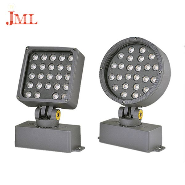 

jml led floodlight outdoor landscape led lighting 12w 16w 24w 36w round and square shape spotlight waterproof graden lights for lawn decor