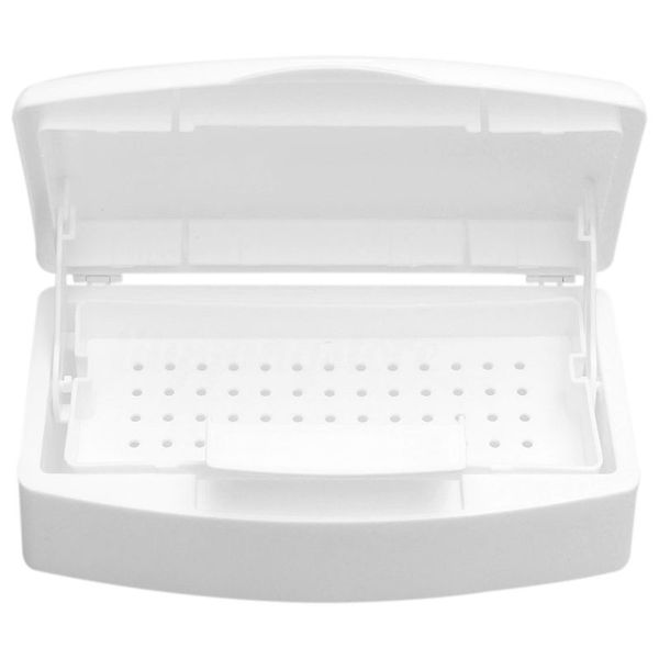 

new sterilizer tray box sterilizing clean nail art salon manicure implement tool, type 1, Silver