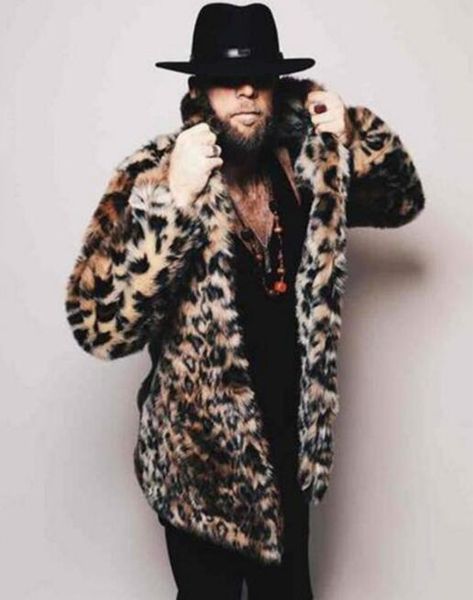 

men's fur & faux autumn leopard mink leather jacket mens winter thicken warm coat men slim jackets jaqueta de couro fashion b47, Black