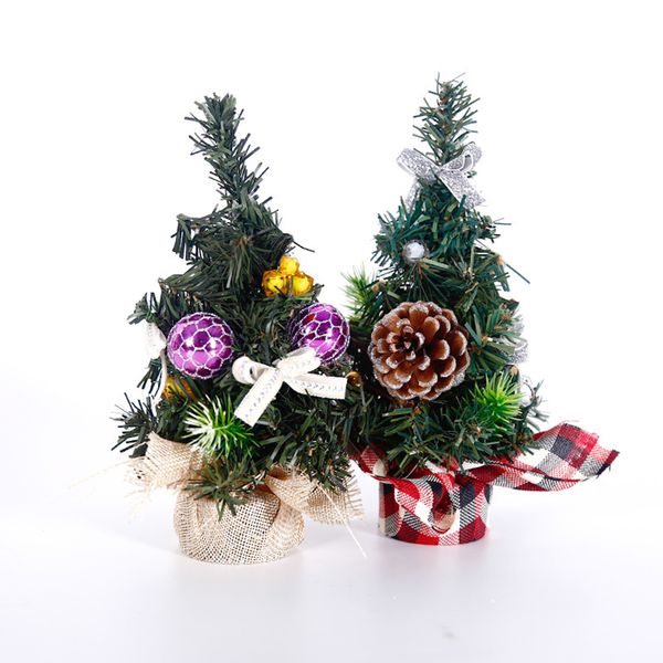 

diy xmas new year mini artificial christmas tree ornaments deskchristmas gifts decoration small simulation plant