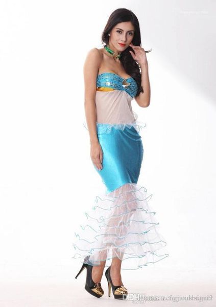 

theme costume female clothing fashion casual apparel mermaid fish hallowenn designer cosplay fashion styel festival, Black;red