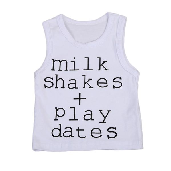 

summer infant newborn toddler baby boys sleeveless tee tank t shirts outfits white cotton clothes, Blue