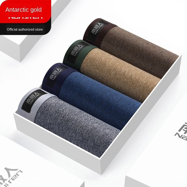 

stable antarctic comfortable color cotton boxer pants pure cotton men's underwear underwear men's boxer pants, Black;white