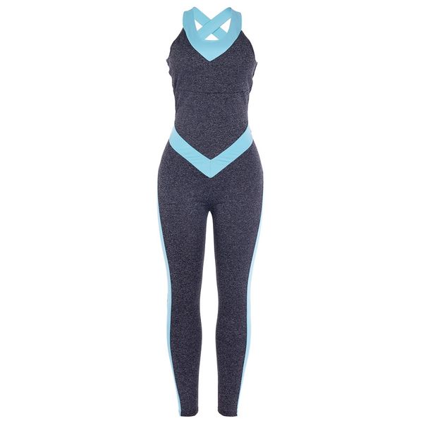 

one piece sport clothing backless sport suit workout tracksuit for women running tight dance sportswear gym yoga women set, White;red