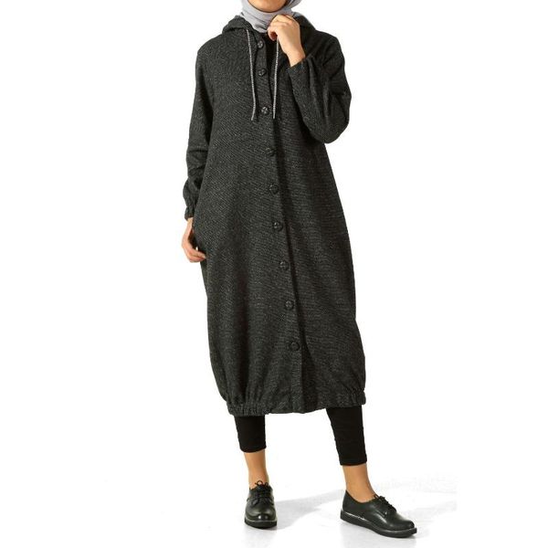 

hooded cape, Tan;black