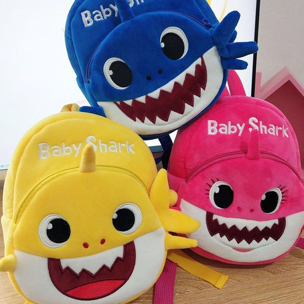 

Fa hion neutral baby oft plu h hark backpack chool backpack choolbag girl boy child backpack torage bag t2d5019