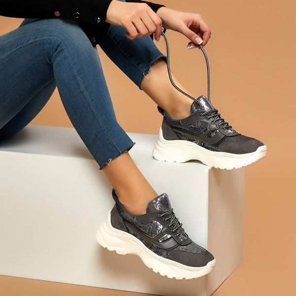 

flo nuvo gray women 's sneaker butigo