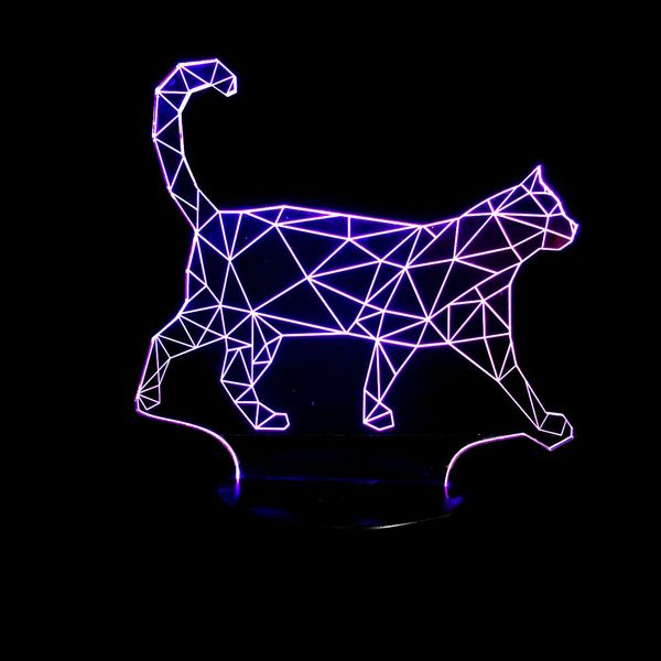 

небольшой ночник второй грамм force vision трехмерная лампа walk cat 3d led красочные постепенное изменение типа атмосферы маленькая настоль