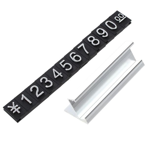 

ppyy new -jewelry store metal ground arabic numbers combined price tags 10 groups