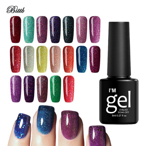 

bittb 8ml starry sky nail polish manicure nail uv gel finger art decoration lacquer polish coat varnish fantasy glitter gel