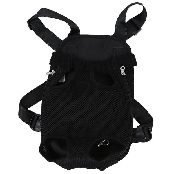 

black dog pet cat carrier backpack bag net adjustable m