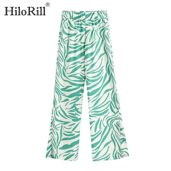 

2020 loose casual zebra striped print pants women high waist fashion long trousers ladies wide leg pants pantalones mujer, Black;white