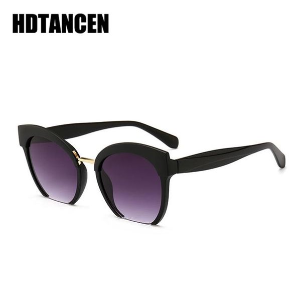 

hdtancen colored half frame cat eye sunglasses women brand eyeglasses street beat shopping oculos de sol gafas bttte