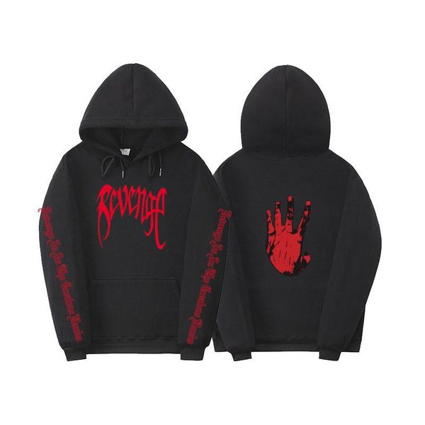 

hoodies couple fashion print plus cashmere long sleeve pullover loose sweatshirts mens designer casual, Black