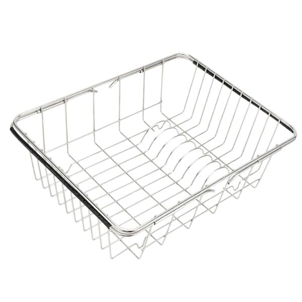 

stainless steel dish drying rack, in sink on counter dish drainer, removable and expandable design, 33x25x11.5cm / 13x9.84x4.53 inch