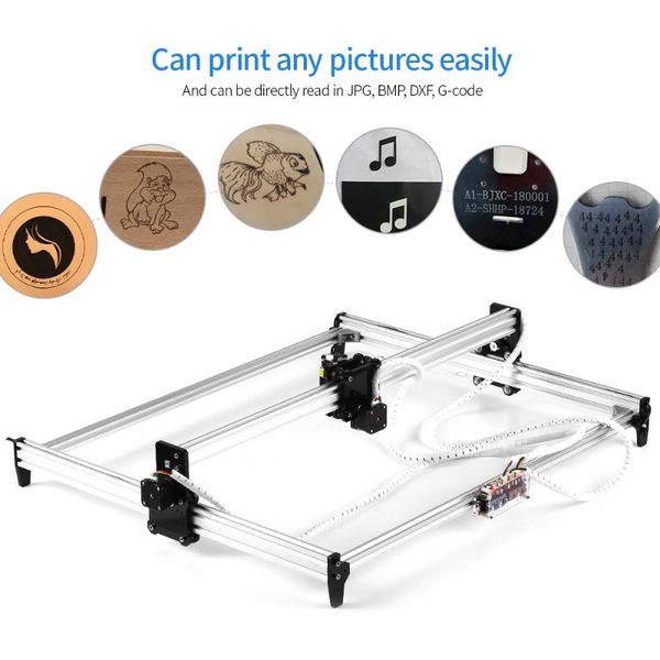 

new 65*50cm 2500mw-6000mw diy cnc laser engraving machine mini laser engraver deskprinter diy assembled marking machines